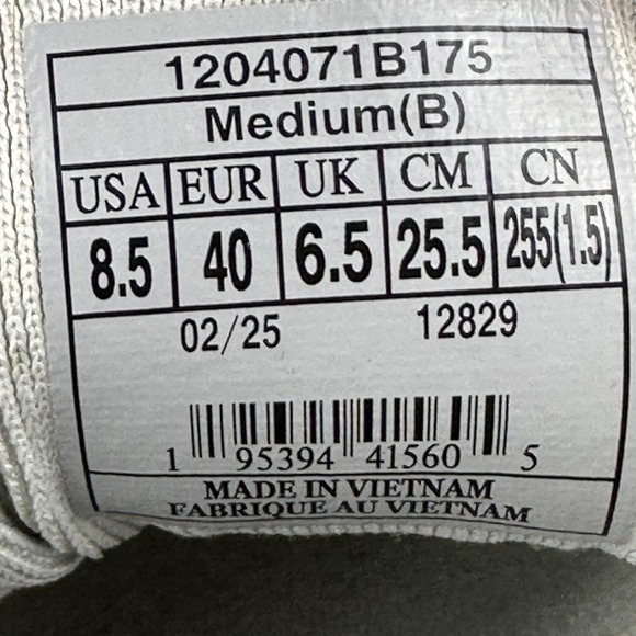 Brooks Ghost Shoes Womens Size 8.5 Gray White Purple Cushioned Running Sneakers - Picture 8 of 13